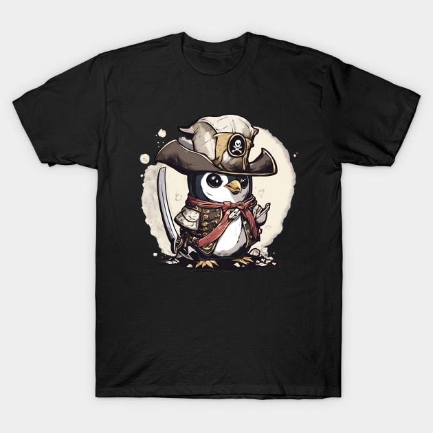 Penguin Pirate T-Shirt by LyndiiLoubie